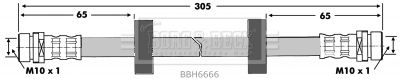 BBH6666 BORG & BECK Тормозной шланг