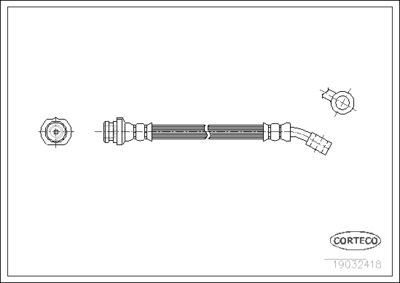 19032418 CORTECO Тормозной шланг