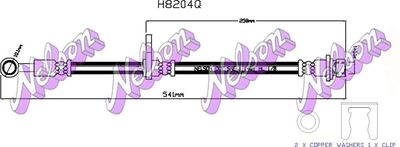 H8204Q KAWE Тормозной шланг