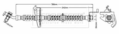 BBH6803 BORG & BECK Тормозной шланг