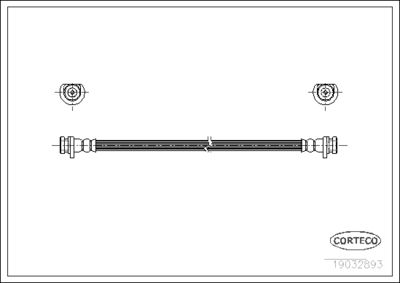 19032893 CORTECO Тормозной шланг
