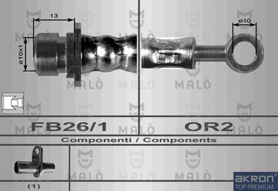 8069 AKRON-MALÒ Тормозной шланг