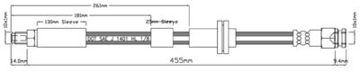 VBJ552 MOTAQUIP Тормозной шланг