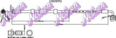 H8089Q KAWE Тормозной шланг