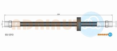 031213 ADRIAUTO Тормозной шланг