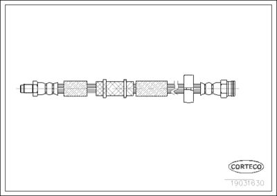 19031630 CORTECO Тормозной шланг