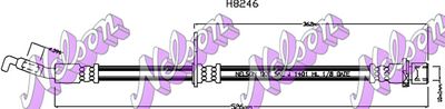 H8246 KAWE Тормозной шланг