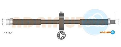 431204 ADRIAUTO Тормозной шланг