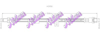 H3950 KAWE Тормозной шланг