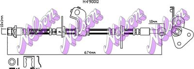 H4900Q KAWE Тормозной шланг