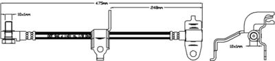 JBH1087L JURATEK Тормозной шланг