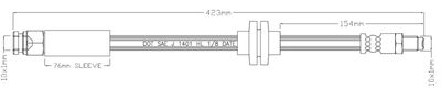 LVBH1627 MOTAQUIP Тормозной шланг