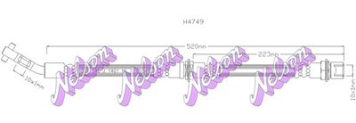 H4749 KAWE Тормозной шланг