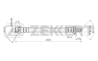 BS9194 ZEKKERT Тормозной шланг