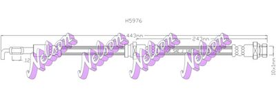 H5976 KAWE Тормозной шланг