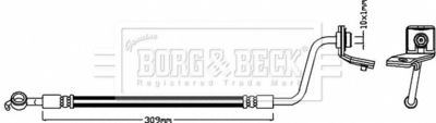 BBH7995 BORG & BECK Тормозной шланг