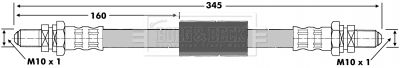 BBH6154 BORG & BECK Тормозной шланг