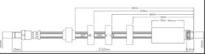 VBH1165 MOTAQUIP Тормозной шланг