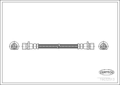 19032513 CORTECO Тормозной шланг