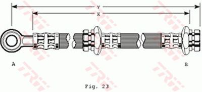 PHD234 TRW Тормозной шланг