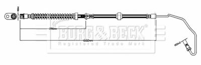 BBH8803 BORG & BECK Тормозной шланг