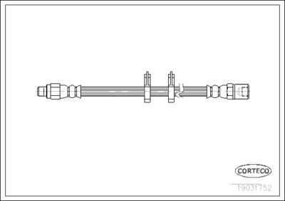 19031752 CORTECO Тормозной шланг
