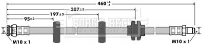 BBH7373 BORG & BECK Тормозной шланг