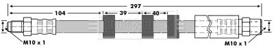 BBH6872 BORG & BECK Тормозной шланг