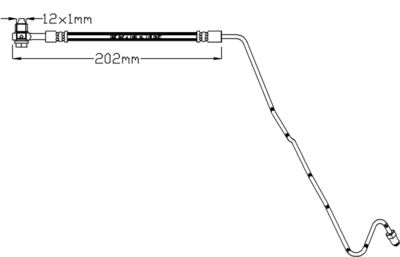 JBH1186R JURATEK Тормозной шланг