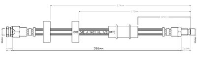 VBH684 MOTAQUIP Тормозной шланг