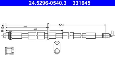 24529605403 ATE Тормозной шланг