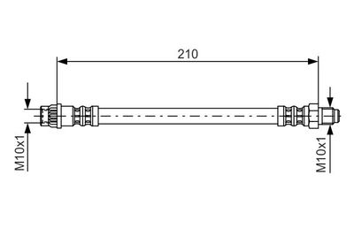 1987476425 BOSCH Тормозной шланг