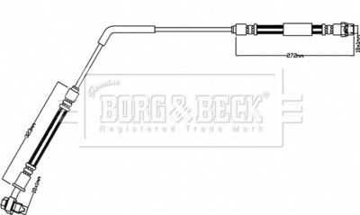 BBH8498 BORG & BECK Тормозной шланг