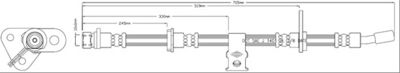 VBJ487 MOTAQUIP Тормозной шланг