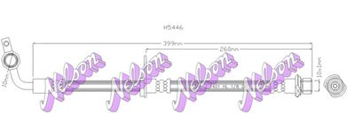 H5446 KAWE Тормозной шланг