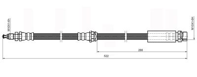 NBH6022 NATIONAL Тормозной шланг