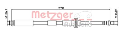 4111800 METZGER Тормозной шланг