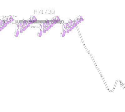 H7173Q KAWE Тормозной шланг