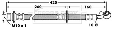 BBH7450 BORG & BECK Тормозной шланг