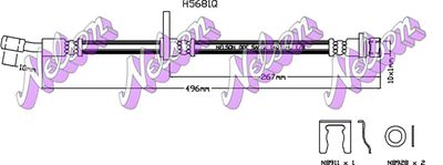 H5681Q KAWE Тормозной шланг