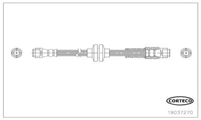 19037270 CORTECO Тормозной шланг