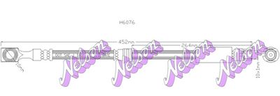 H6076 KAWE Тормозной шланг