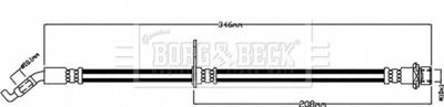 BBH8491 BORG & BECK Тормозной шланг