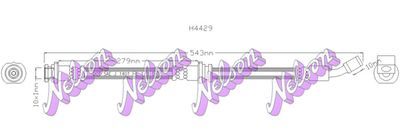 H4429 KAWE Тормозной шланг