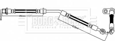 BBH8340 BORG & BECK Тормозной шланг