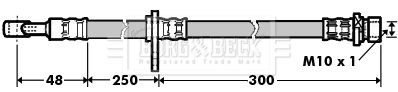 BBH7363 BORG & BECK Тормозной шланг