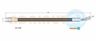 091209 ADRIAUTO Тормозной шланг