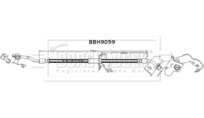 BBH9059 BORG & BECK Тормозной шланг