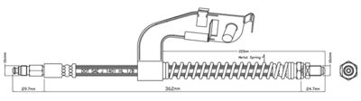 VBJ172 MOTAQUIP Тормозной шланг