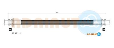 2812111 ADRIAUTO Тормозной шланг